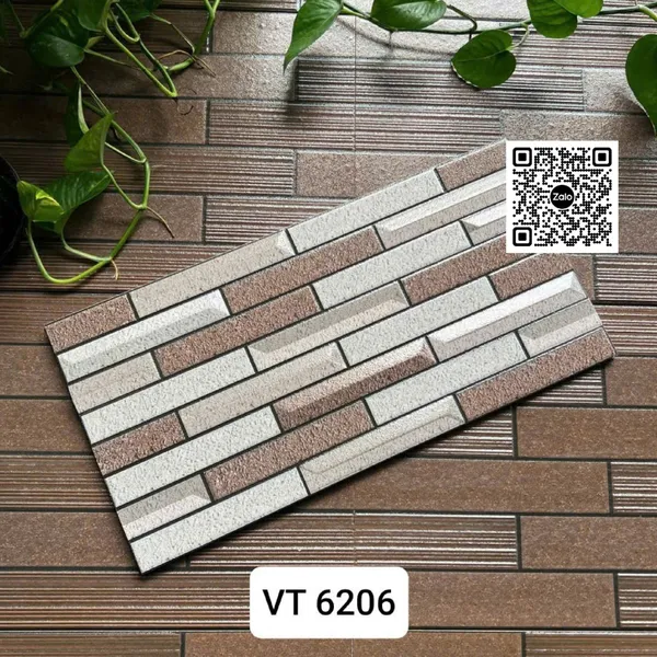 Gạch Men 25x50 Ốp Dán Trang Trí xám trắng nâu vàng VT6204 - VT6205 - VT6206 - VT6207 - VT6209