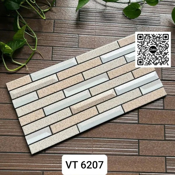 Gạch Men 25x50 Ốp Dán Trang Trí xám trắng nâu vàng VT6204 - VT6205 - VT6206 - VT6207 - VT6209