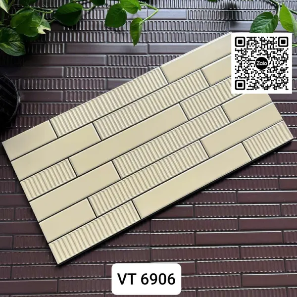 Gạch Men 25x50 Ốp Dán Trang Trí đen trắng xám nâu vàng  VT6903 - VT6904 - VT6905 - VT6906 - VT6907