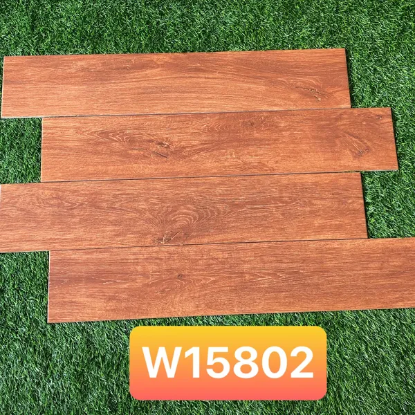 Gạch Vân Gỗ 15x80 Giá Rẻ nhập khẩu Trung Quốc màu nâu đỏ HL02 - W15802 - 15812