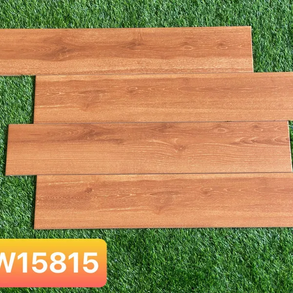 Gạch Vân Gỗ 15x80 Giá Rẻ nhập khẩu Trung Quốc nâu đỏ HL158624 - HL03 - W15815