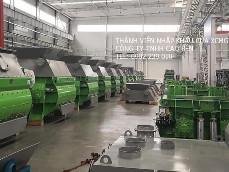 Cối trộn bê tông XCMG hai trục ngang