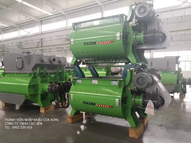 Cối trộn bê tông XCMG hai trục ngang