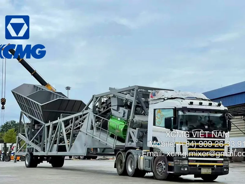 Trạm trộn bê tông di động XCMG