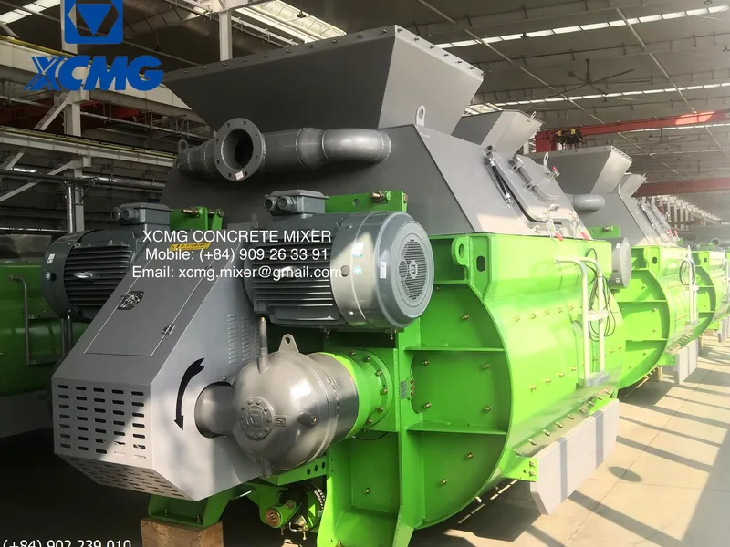 Cối trộn bê tông XCMG hai trục ngang