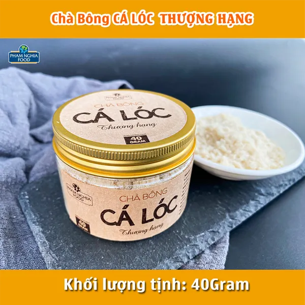 Chà Bông CÁ LÓC hàm lượng canxi cao, tiện lợi, Loại Thượng Hạng.