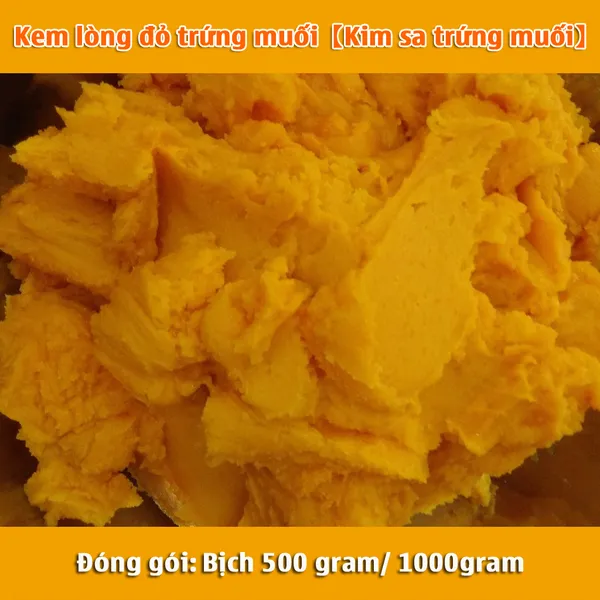 Kem lòng đỏ trứng muối
