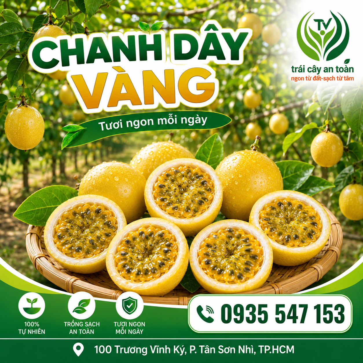 Chanh dây vàng cắt đôi