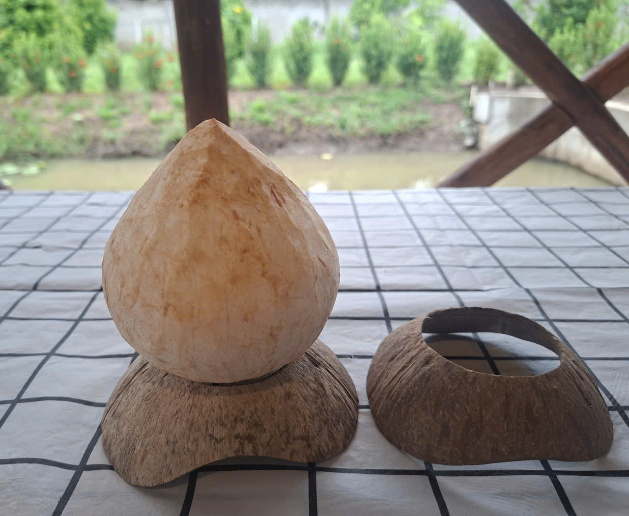 Đế gáo mộc lót dừa trọc