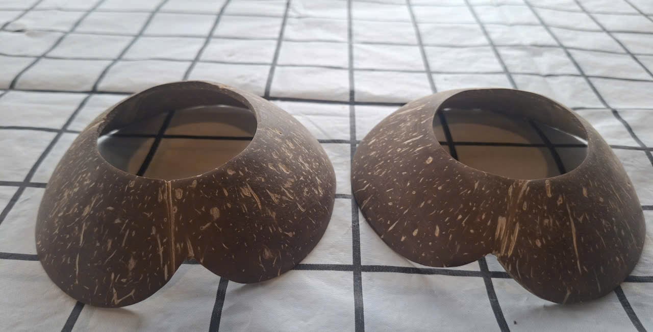Đế gáo hoa lót dừa trọc