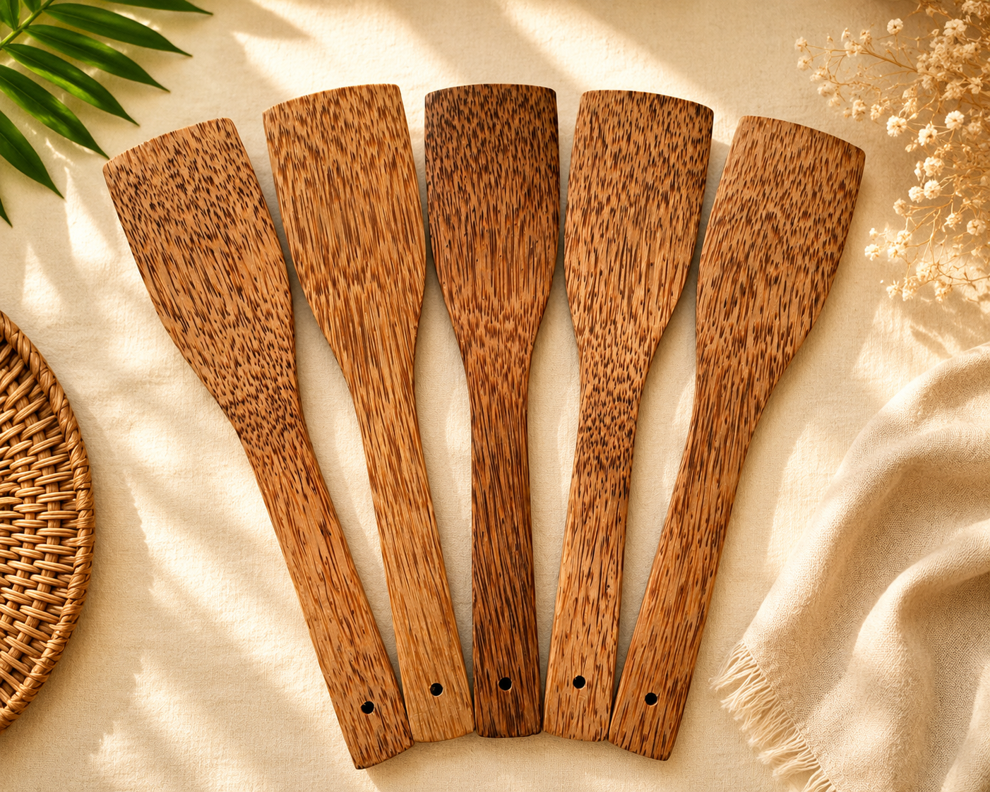 Sạn vuông gỗ dừa 29cm