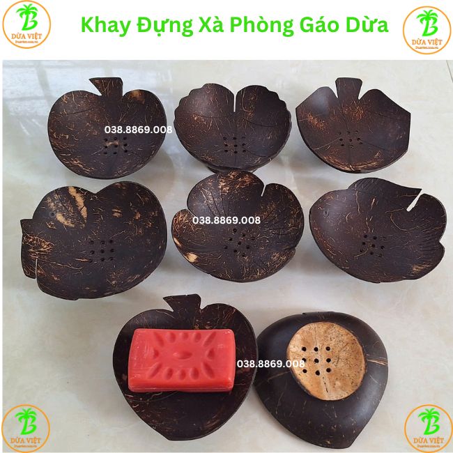 Khay đựng xà phòng gáo dừa Khay đựng xà phòng gáo dừa