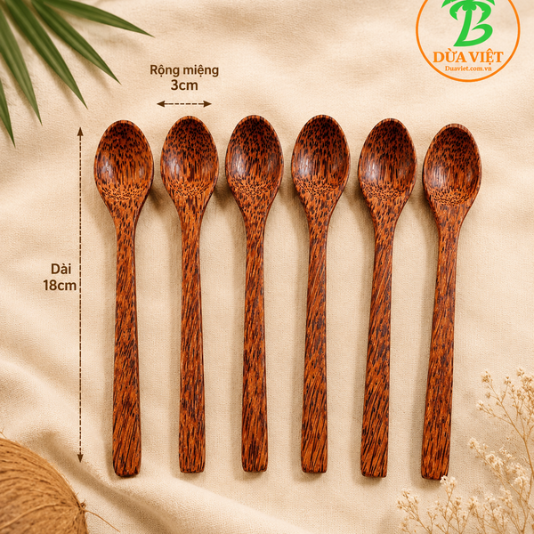 Muỗng gỗ dừa 18cm