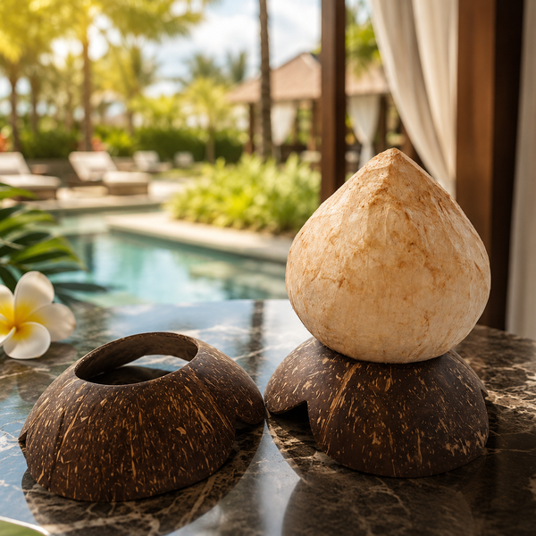 Đế gáo hoa để dừa trọc