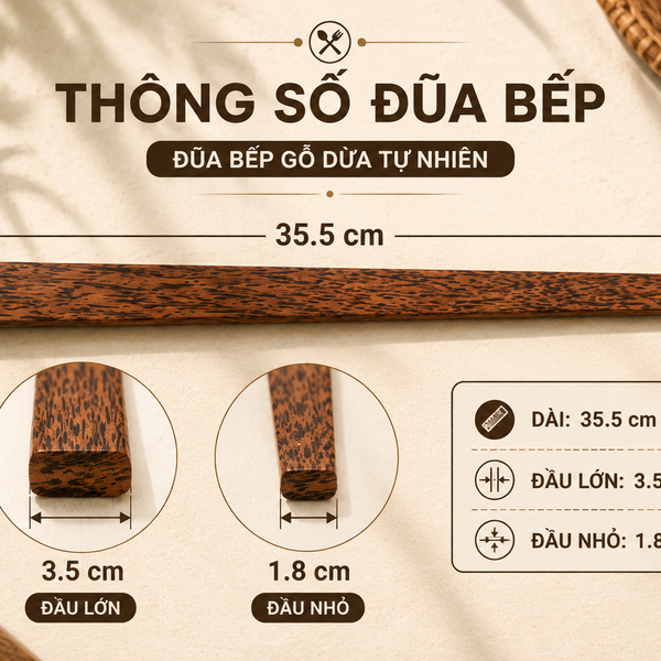 Đũa bếp gỗ dừa