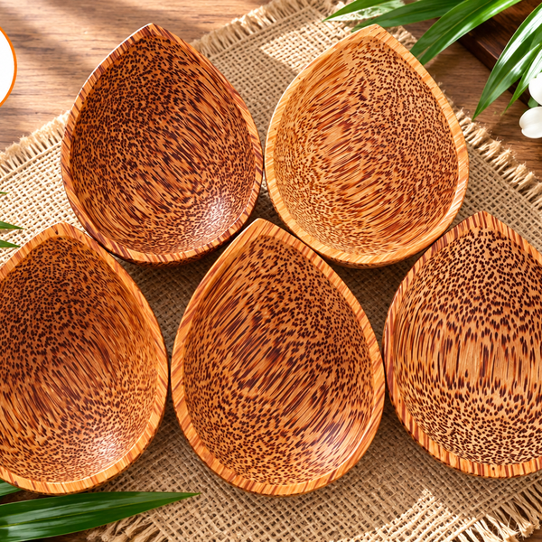 Chén gỗ dừa hình giọt nước