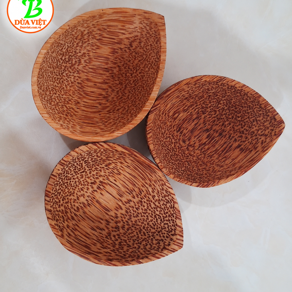 Chén gỗ dừa hình giọt nước