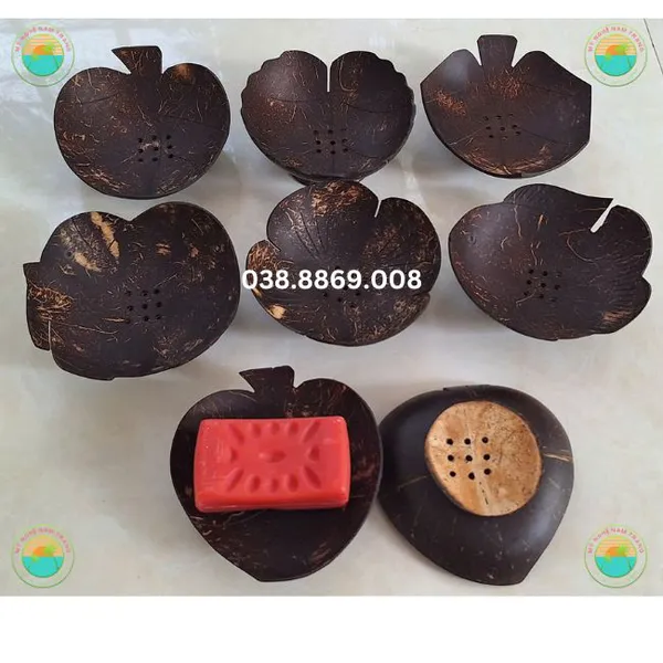 Khây đựng xà phòng bằng gáo dừa