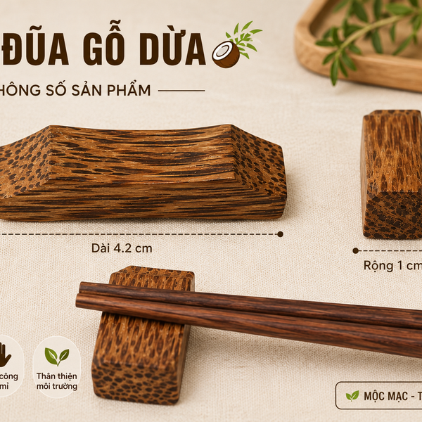 Gác đũa gỗ dừa