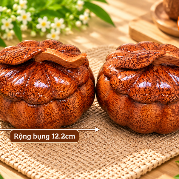 Hũ hình quả bí gỗ dừa