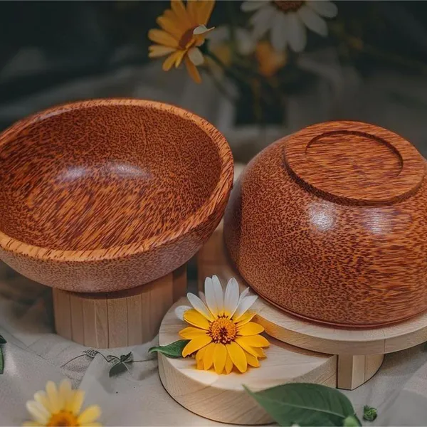 Tô Tròn 16cm Gỗ Dừa