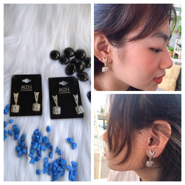 Bông tai ttv Đính đá Bông tai ttv Đính đá