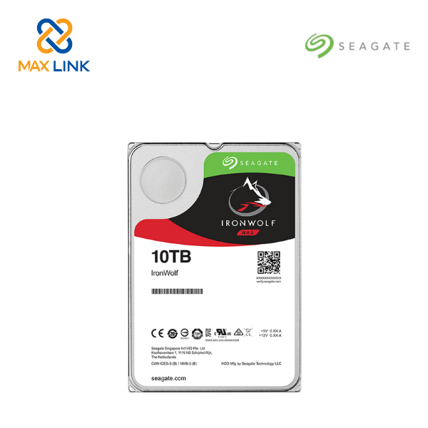 Ổ cứng HDD SEAGATE NAS IRONWOLF 3.5 10TB ST10000VN0008
