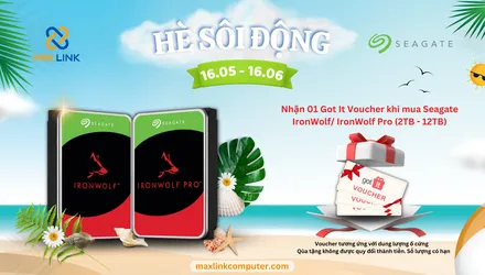 Chương trình “HÈ SÔI ĐỘNG 2023”  Mua ổ cứng HDD Seagate IronWolf/ IronWolf Pro (2 TB – 12 TB) nhận ngay voucher Got It tương ứng với dung lượng ổ cứng Chương trình “HÈ SÔI ĐỘNG 2023”  Mua ổ cứng HDD Seagate IronWolf/ IronWolf Pro (2 TB – 12 TB) nhận ngay voucher Got It tương ứng với dung lượng ổ cứng