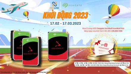 Chương trình “Khởi động 2023” Mua HDD Seagate nhận ngay Voucher Got It trị giá lên đến 100.000 VND