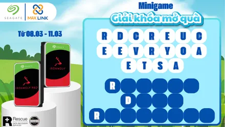Minigame Giải Khóa Mở Quà – Tôn Vinh Phái Đẹp Cùng MaxLink x Seagate