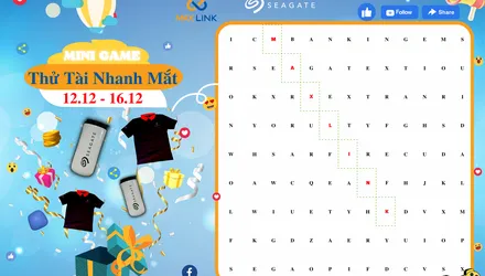 MINI GAME: HIỂU SEAGATE NGÂY NGẤT – RINH QUÀ CỰC CHẤT