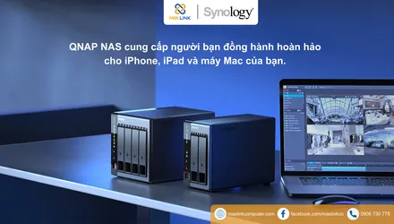 QNAP NAS cung cấp người bạn đồng hành hoàn hảo cho iPhone, iPad và máy Mac của bạn