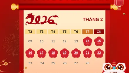 Thông Báo Lịch Nghỉ Tết Nguyên Đán Bính Ngọ 2026