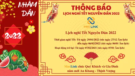 Thông báo lịch nghỉ tết Nhâm Dần 2022
