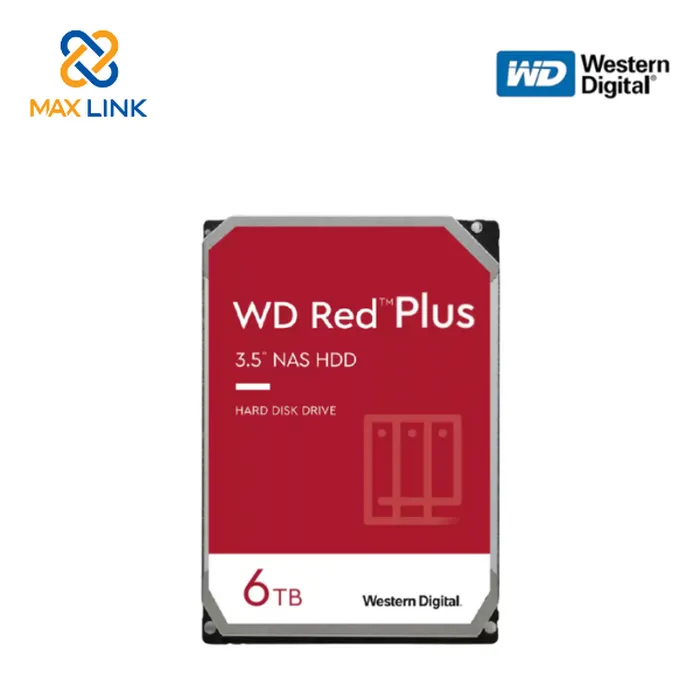 Ổ cứng WESTERN HDD RED PLUS NAS 3.5 6TB WD60EFZX Ổ cứng WESTERN HDD RED PLUS NAS 3.5 6TB WD60EFZX