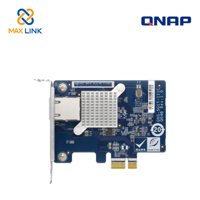 Thẻ mở rộng mạng LAN card QNAP QXG-5G1T-111C Thẻ mở rộng mạng LAN card QNAP QXG-5G1T-111C