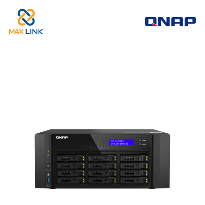 Thiết bị lưu trữ mạng NAS QNAP TS-h1290FX-7302P-256G Thiết bị lưu trữ mạng NAS QNAP TS-h1290FX-7302P-256G