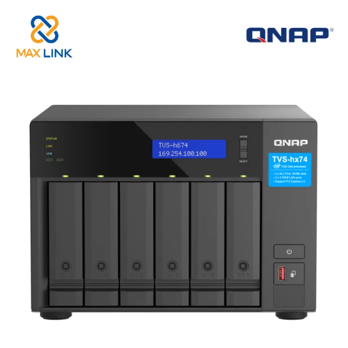 Thiết bị lưu trữ mạng NAS QNAP TVS-h674-i5-32G Thiết bị lưu trữ mạng NAS QNAP TVS-h674-i5-32G