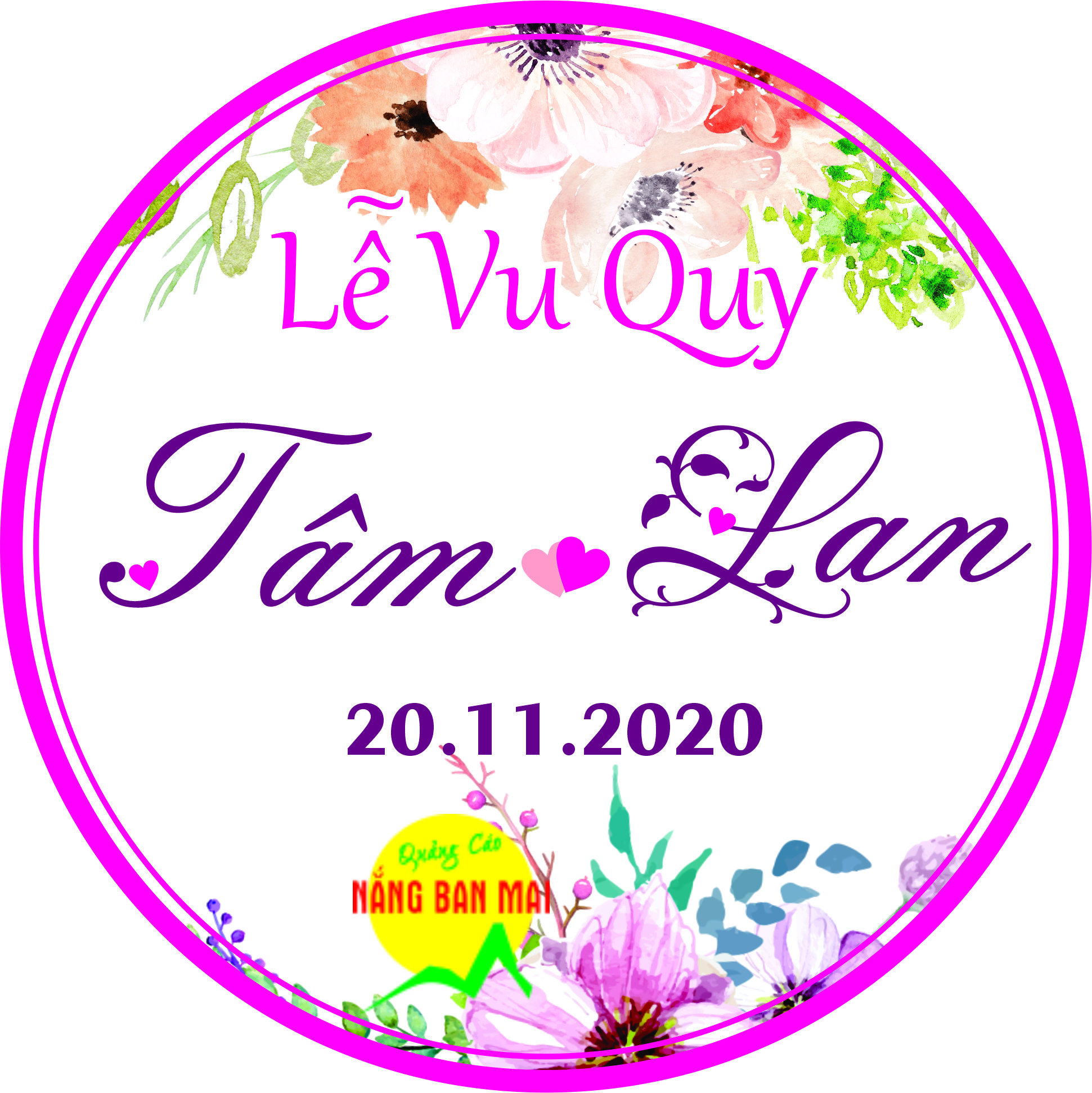 Bảng tên đám cưới