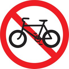 Biển báo cấm xe đạp