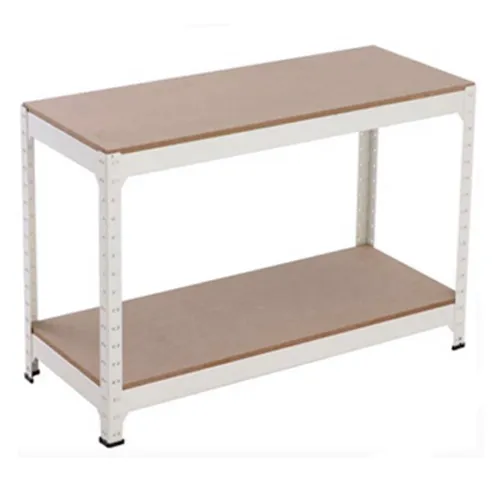 Kệ đa năng 2 trong 1 – 2 tầng – bửng ván – màu trắng.