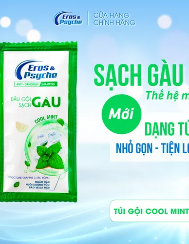 Dầu gội Eros & Psyche sạch gàu hương bạc hà mát lạnh 6g