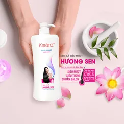 Kem xả siêu mượt tinh chất Hương Sen Karanz 600g
