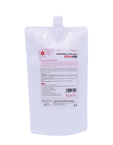 Uốn duỗi đa năng Collagen Setting Perm Straightening Cream Karanz 1000ml-Túi A
