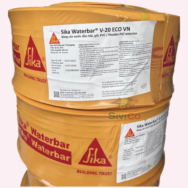 BĂNG CẢN NƯỚC SIKA WATERBAR V-20 ECO VN
