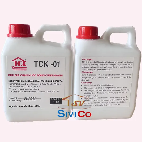 Phụ gia đông cứng nhanh TCK-01