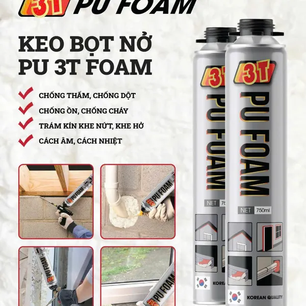 KEO BỌT NỞ XỐP PU FOAM 3T NHẬP KHẨU CHÍNH HÃNG