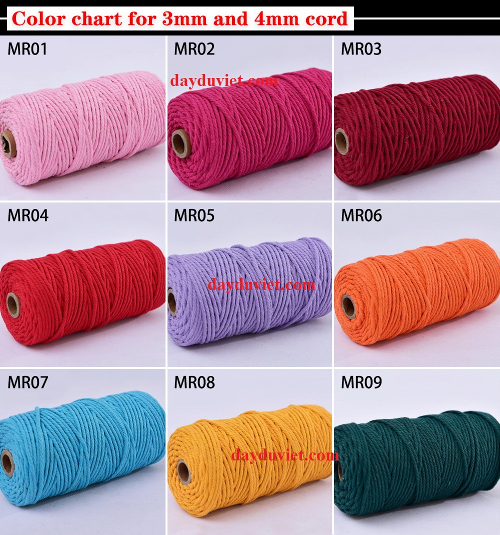 dây dù dây dù tròn 2mm