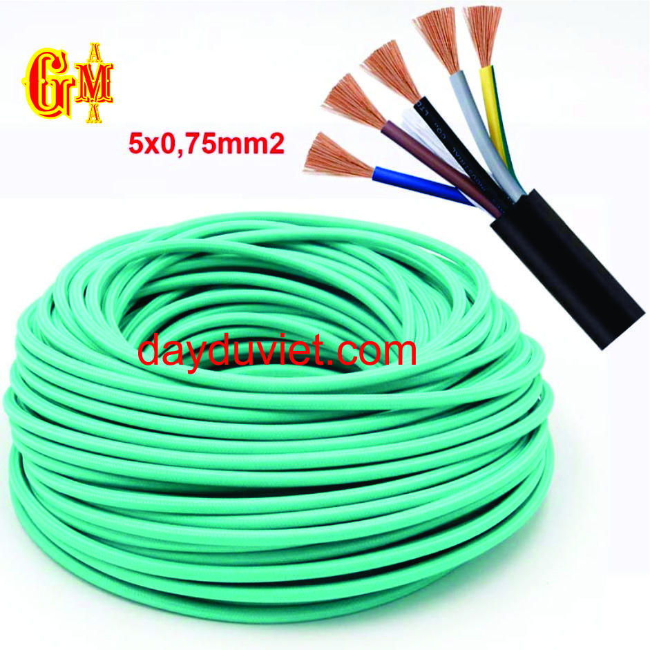 Fabric covered power cable