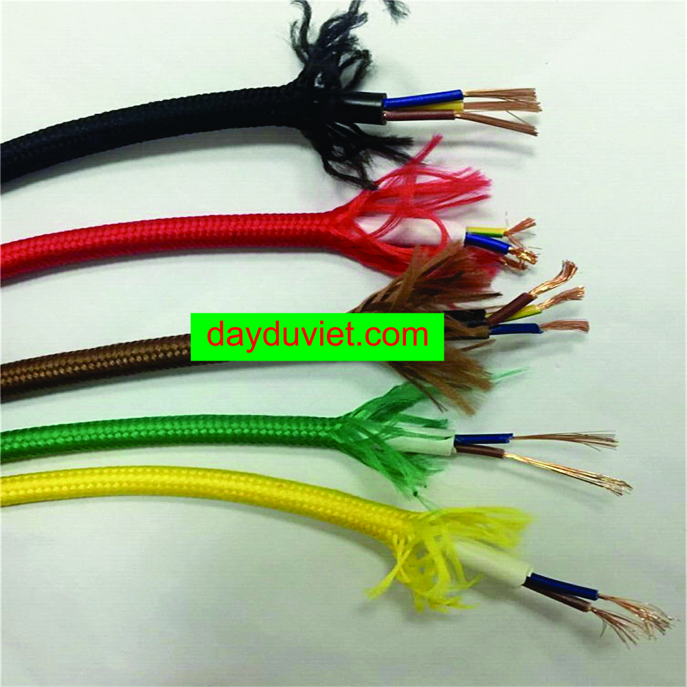 Fabric covered power cable